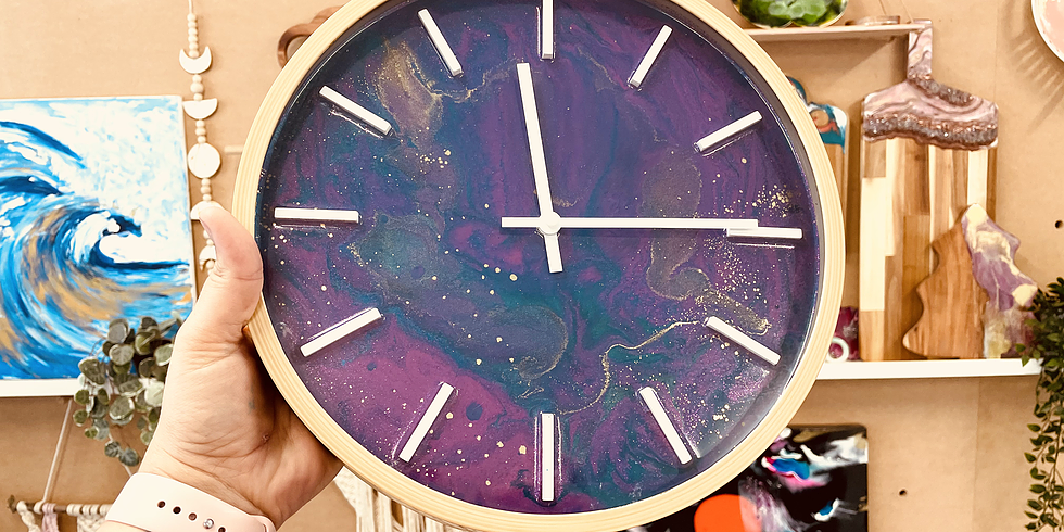 Learn to make resin clock